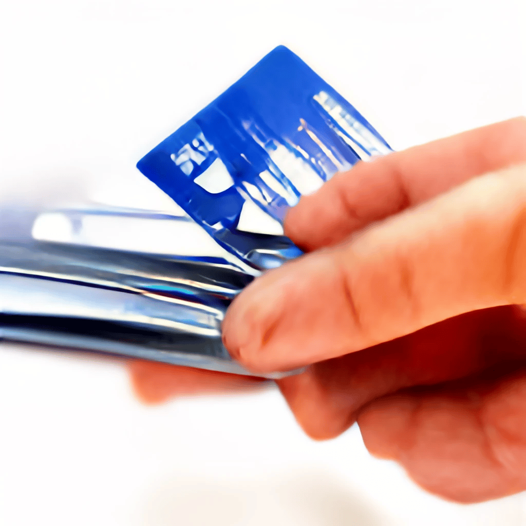 Photo of credit cards for payment options